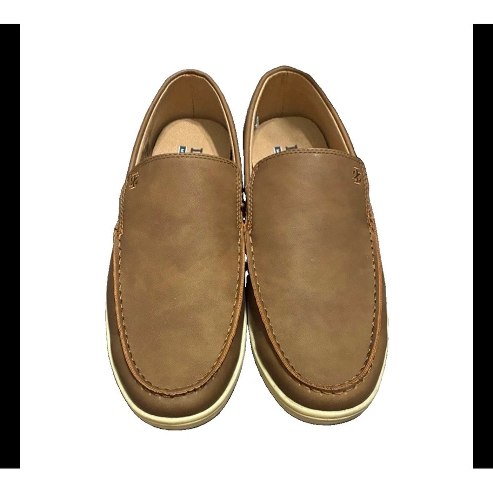 IZOD Seapoint Mens Tan Memory Foam Slip On Loafers Shoes Size 10 1861593
